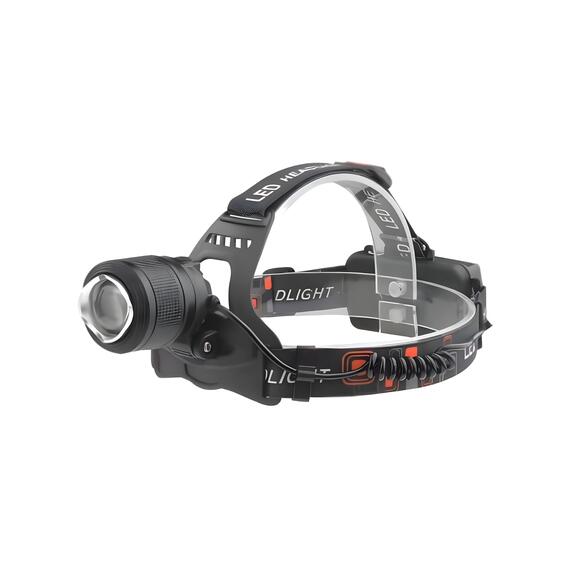 Светодиодный фонарь налобный HT-193-5 (белый+пурпурный), фото 