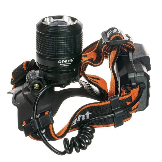 Светодиодный фонарь налобный HT-193-5 (белый+пурпурный), фото , изображение 5