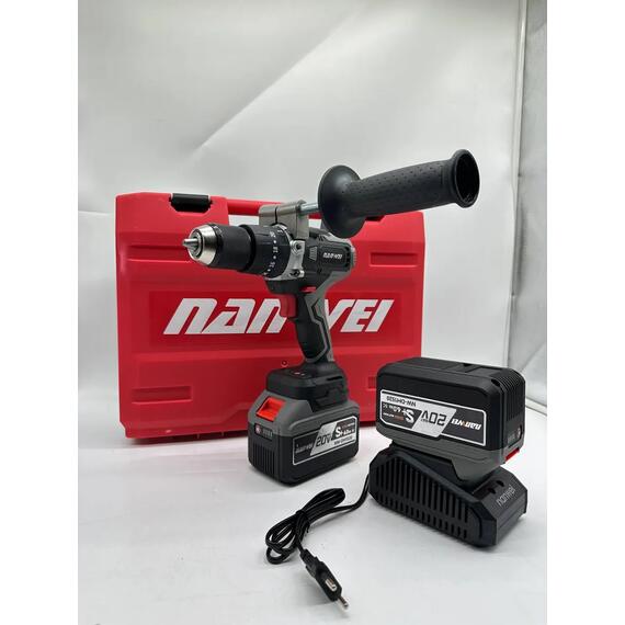 Шуруповерт бесщеточный для ледобура с двумя аккумуляторами NANWEI NW-D5217-6, фото , изображение 2