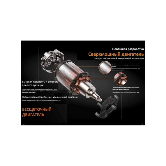 Шуруповерт бесщеточный для ледобура с двумя аккумуляторами NANWEI NW-D5217-6, фото , изображение 5