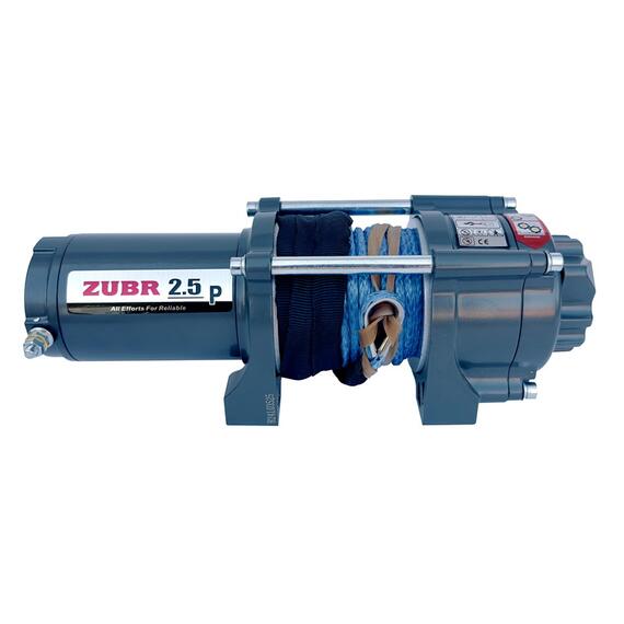 Лебедка ZUBR EWP2500A SR с синтетическим тросом, фото 