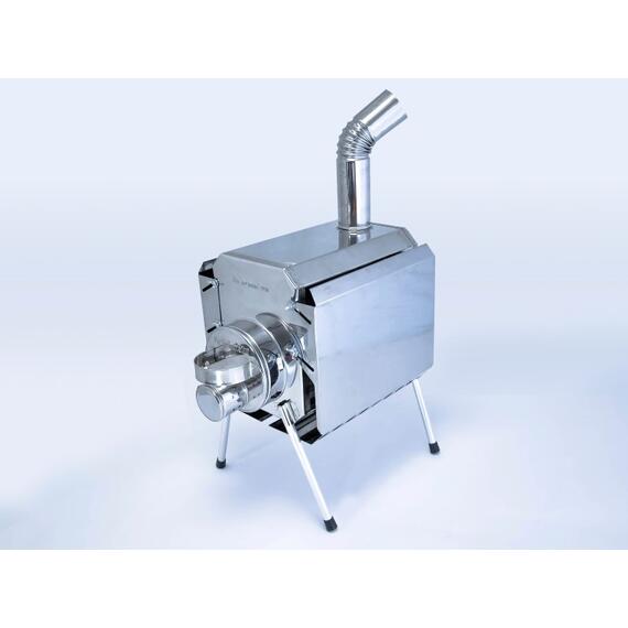 Печка для палатки "Турист" 15л с 3д-экранами (Встроеенный искрогаситель), фото 