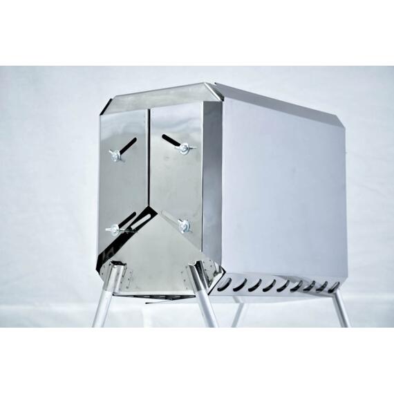 Печка для палатки "Турист" 15л с 3д-экранами (Встроеенный искрогаситель), фото , изображение 2