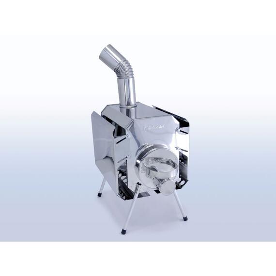 Печка для палатки "Турист" 25л с 3д-экранами (Встроеенный искрогаситель), фото 