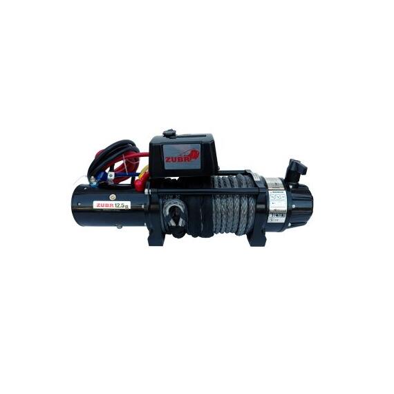 Лебедка ZUBR EWB12500S SR с синтетическим тросом, фото 