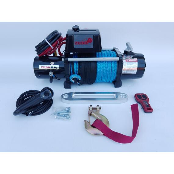 Лебедка ZUBR EWL12000S SR с синтетическим тросом, фото , изображение 2