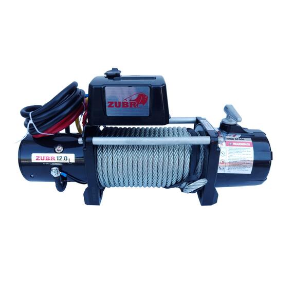 Лебедка ZUBR EWL12000S со стальным тросом, фото 