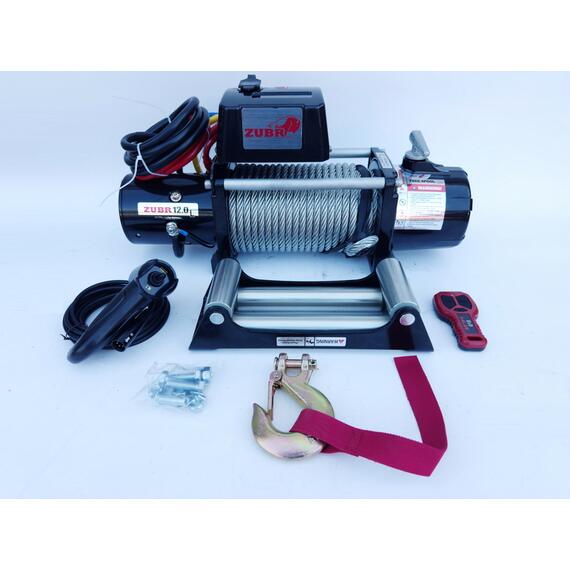 Лебедка ZUBR EWL12000S со стальным тросом, фото , изображение 2