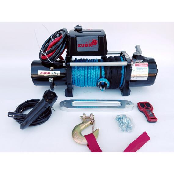 Лебедка ZUBR EWL9500S SR с синтетическим тросом, фото , изображение 2