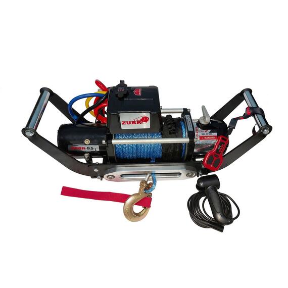 Лебедка ZUBR EWV6000S SR с синтетическим тросом, фото 
