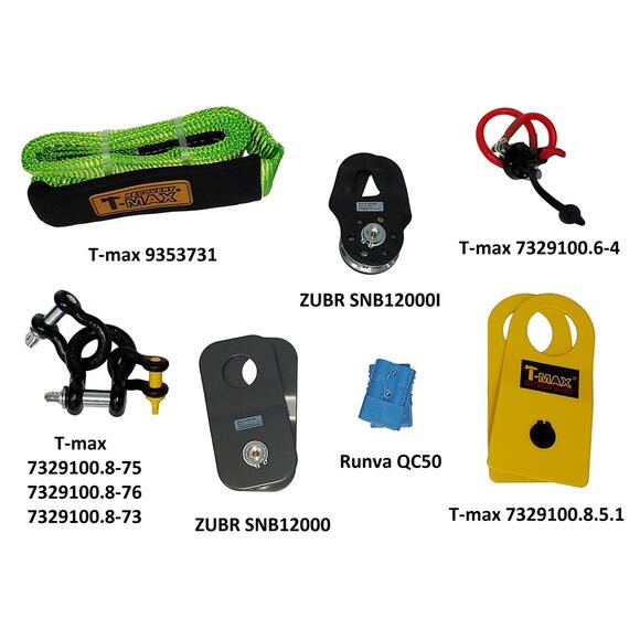 Лебедка ZUBR EWV6000S SR с синтетическим тросом, фото , изображение 2