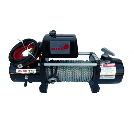 Лебедка ZUBR EWL9500S со стальным тросом, фото 