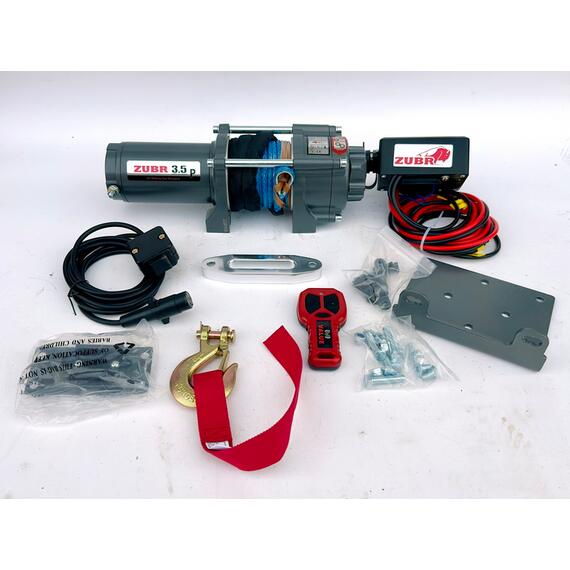 Лебедка ZUBR EWP3500A SR с синтетическим тросом, фото , изображение 2