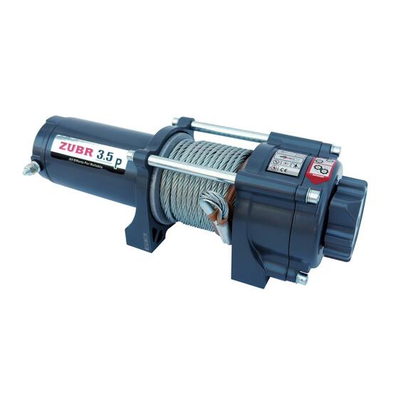 Лебедка ZUBR EWP3500A со стальным тросом, фото , изображение 3