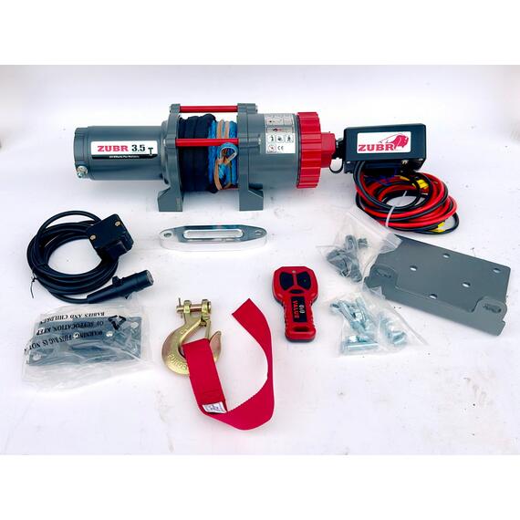 Лебедка ZUBR EWT3500A SR с синтетическим тросом, фото , изображение 3