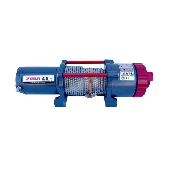 Лебедка ZUBR EWT4500A со стальным тросом, фото 