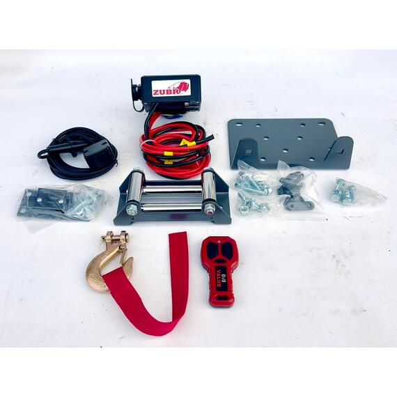 Лебедка ZUBR EWT4500A со стальным тросом, фото , изображение 2