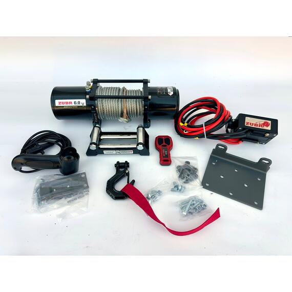 Лебедка ZUBR EWV6000S со стальным тросом, фото , изображение 2