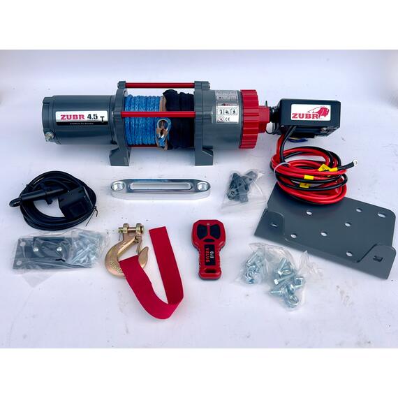 Лебедка ZUBR EWT4500A SR с синтетическим тросом, фото , изображение 2