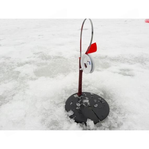 Жерлица зимняя WestMan на стойке оснащенная (диск 190 мм, катушка 85 мм), фото , изображение 2