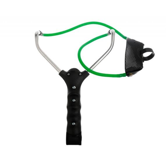 Рогатка FLAGMAN с системой регулировки дальности 7 мм+ 4 стяжки Made in Italy, фото 