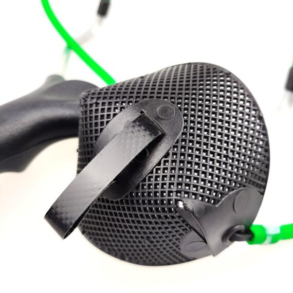 Рогатка FLAGMAN с системой регулировки дальности 7 мм+ 4 стяжки Made in Italy, фото , изображение 2