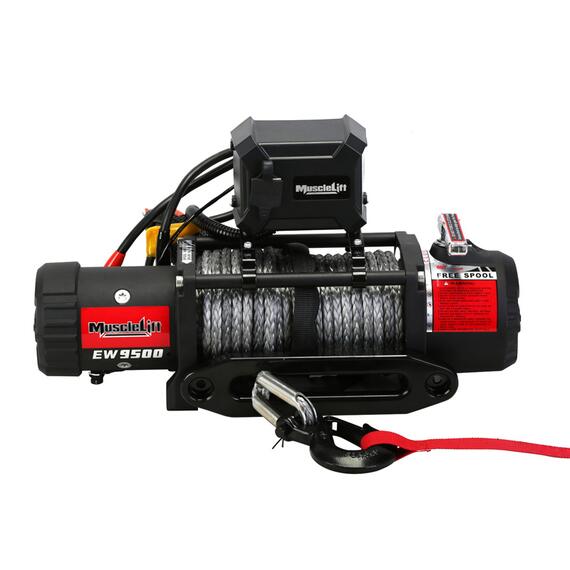 Лебедка T-max Musclelift EW-9500 с синтетическим тросом, фото 