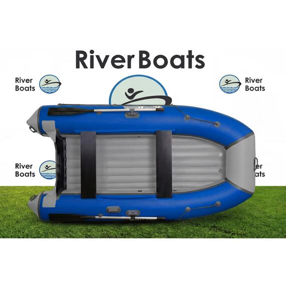 Надувная лодка RiverBoats RB 330 НДНД (серо-тиффани), Цвет: серо-тиффани, фото , изображение 10