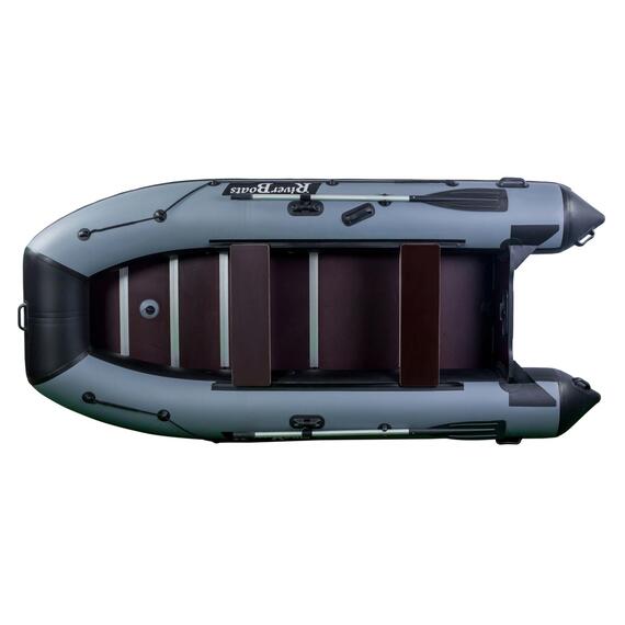 Надувная лодка RiverBoats RB 350 Киль (черно-тиффани), Цвет: черно-тиффани, фото , изображение 2