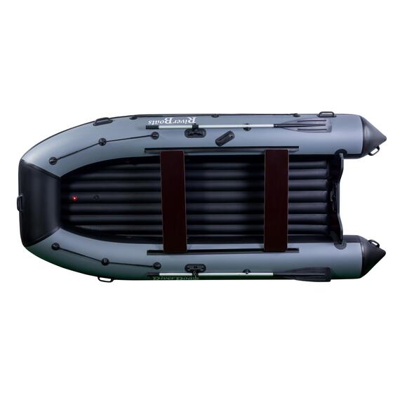 Надувная лодка RiverBoats RB 370 НДНД (серо-синий), Цвет: серо-синий, Материал: 1000 гр/м2, фото , изображение 2