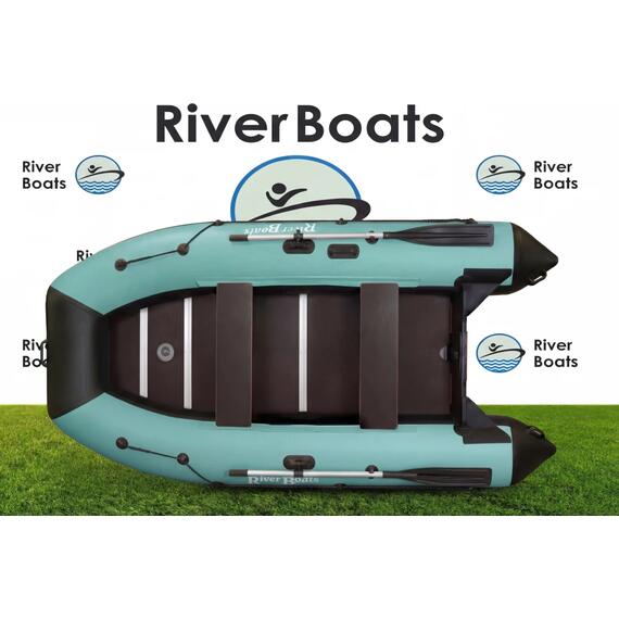 Надувная лодка RiverBoats RB 350 Киль (серо-синий), Цвет: серо-синий, фото , изображение 12