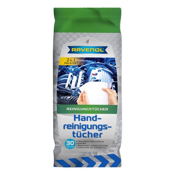 Салфетки влажные RAVENOL для рук (30 шт.), фото 