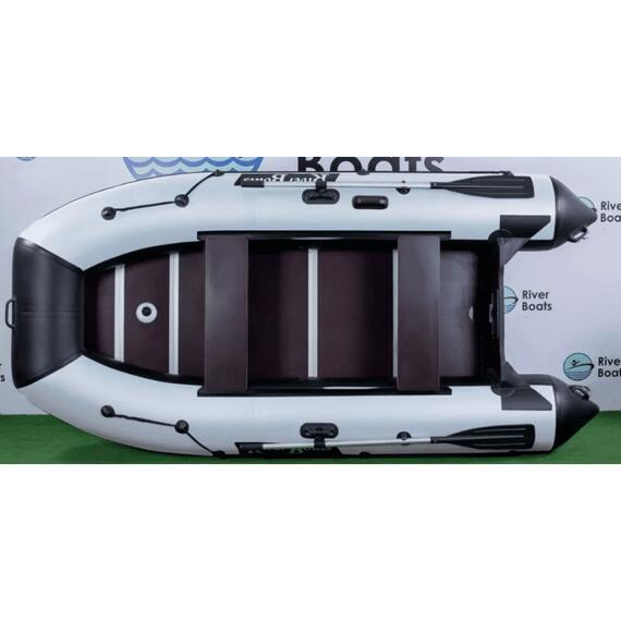 Надувная лодка RiverBoats RB 330 Киль (серо-тиффани), Цвет: серо-тиффани, фото , изображение 9