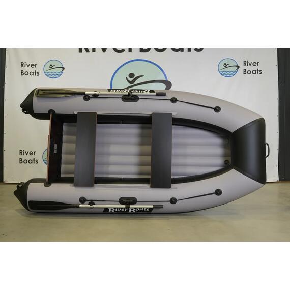 Надувная лодка RiverBoats RB 320 НДНД (черно-серый), фото 