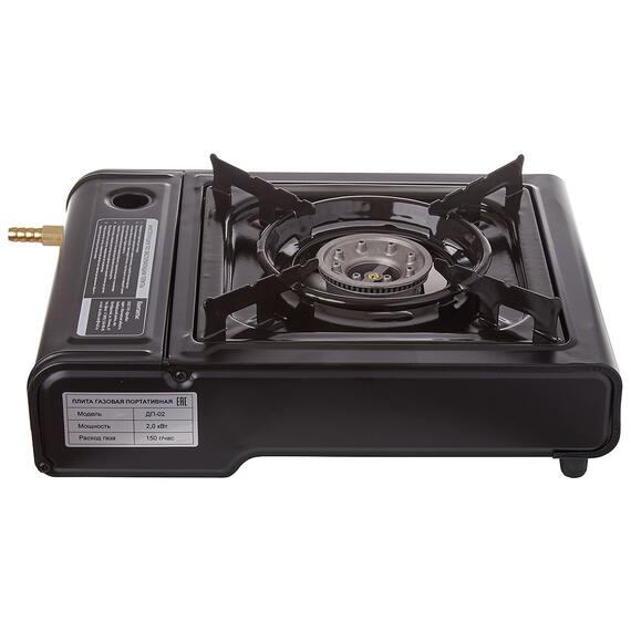 Плита газовая в кейсе TOURIST ДРУЖБА ДП-02 - с переходником, фото , изображение 3
