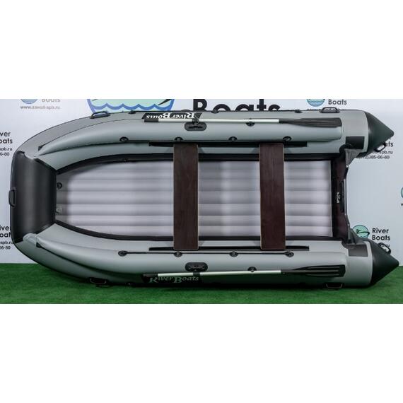 Надувная лодка RiverBoats RB 370 НДНД Фальшборт (серо-тиффани), Цвет: серо-тиффани, фото , изображение 2