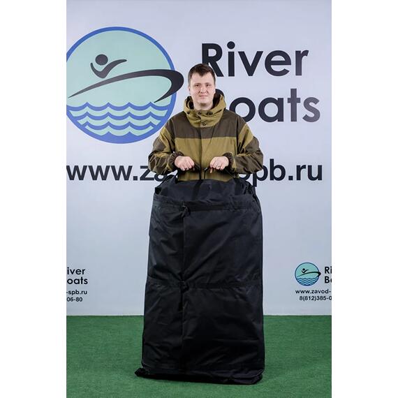 Надувная лодка RiverBoats RB 370 Киль с фальшбортом (черно-красный), Цвет: черно-красный, фото , изображение 18