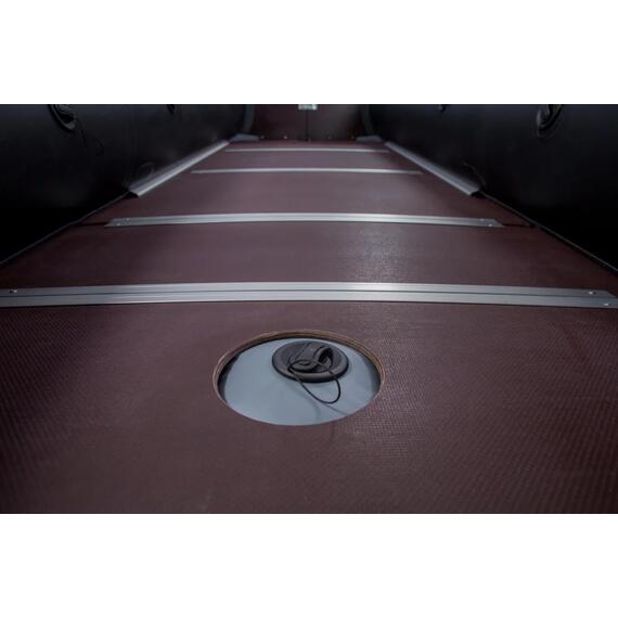 Надувная лодка RiverBoats RB 370 Киль с фальшбортом (серо-тиффани), Цвет: серо-тиффани, фото , изображение 15