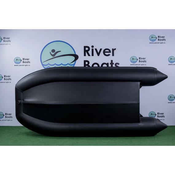 Надувная лодка RiverBoats RB 370 Киль с фальшбортом (серо-синий), Цвет: серо-синий, фото , изображение 6
