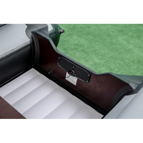 Надувная лодка RiverBoats RB 370 НДНД Фальшборт (серо-красный), Цвет: серо-красный, фото , изображение 6