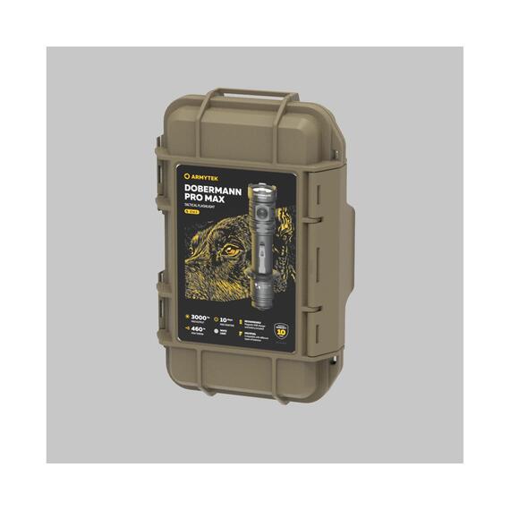 Тактический фонарь Armytek Dobermann Pro Max Magnet USB White, фото , изображение 3