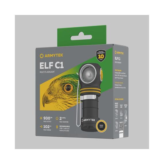 Налобный фонарь Armytek Elf C1 USB-C Warm, фото , изображение 5