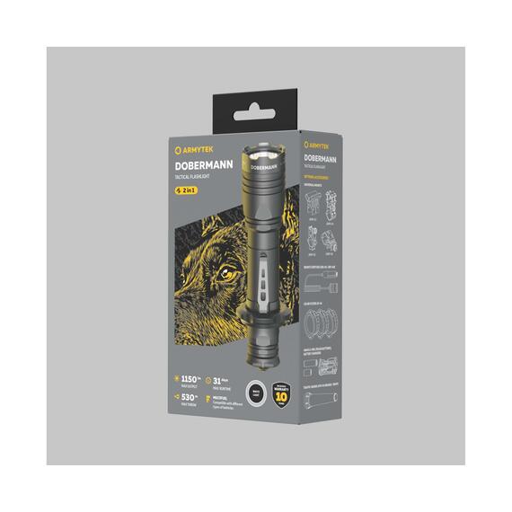 Тактический фонарь Armytek Dobermann White, фото , изображение 2