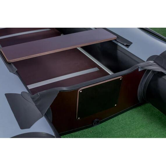 Надувная лодка RiverBoats RB 370 Киль с фальшбортом (черно-тиффани), Цвет: черно-тиффани, фото , изображение 12