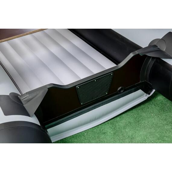 Надувная лодка RiverBoats RB 370 НДНД Фальшборт (серо-красный), Цвет: серо-красный, фото , изображение 7