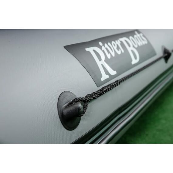 Надувная лодка RiverBoats RB 370 Киль с фальшбортом (черно-тиффани), Цвет: черно-тиффани, фото , изображение 9