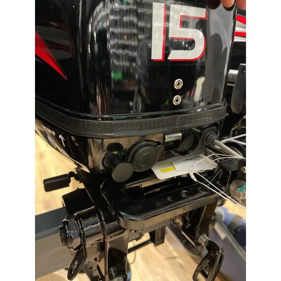 Лодочный мотор Hidea HD 15 FHS (2-х тактный) с розеткой, фото , изображение 2