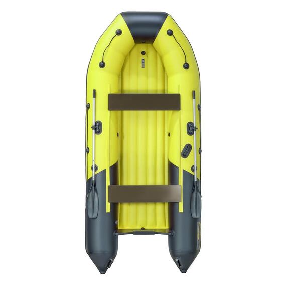 Надувная лодка Таймень NX 3400 НДНД PRO желтый/графит, фото , изображение 5