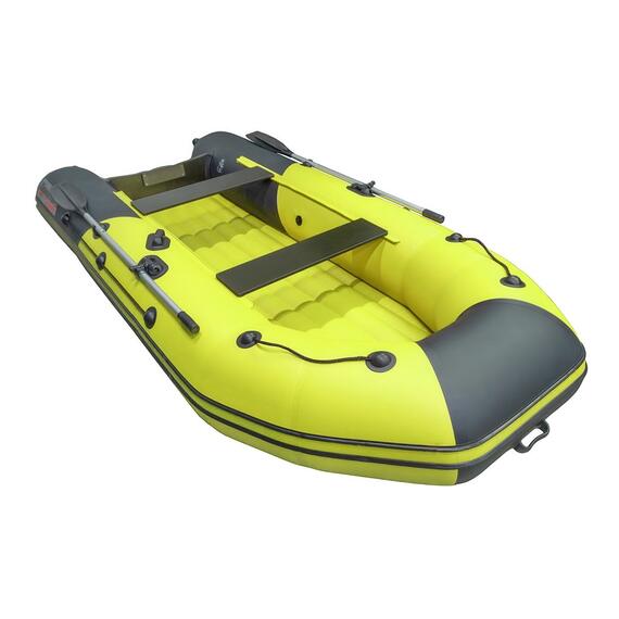 Надувная лодка Таймень NX 3400 НДНД PRO желтый/графит, фото , изображение 2