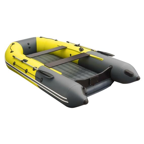 Надувная лодка Таймень NX 3800 НДНД PRO MAX желтый/графит, фото 